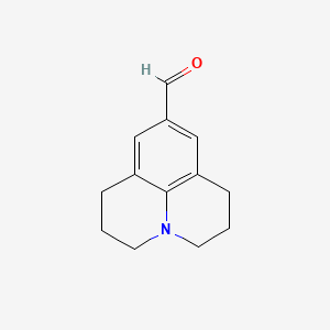 molecular formula C13H15NO B1329721 1H,5H-Benzo[ij]quinolizine-9-carboxaldehyde, 2,3,6,7-tetrahydro- CAS No. 33985-71-6