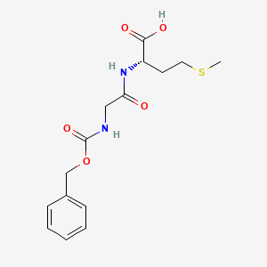 molecular formula C15H20N2O5S B1329727 N-[N-[(Phenylmethoxy)carbonyl]glycyl]-L-methionine CAS No. 3561-48-6
