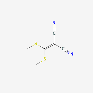 molecular formula C6H6N2S2 B1329728 Propanedinitrile, [bis(methylthio)methylene]- CAS No. 5147-80-8
