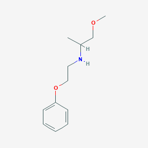molecular formula C12H19NO2 B13297305 (1-Methoxypropan-2-yl)(2-phenoxyethyl)amine 
