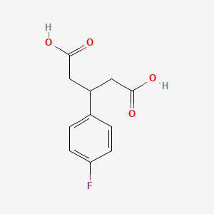 molecular formula C11H11FO4 B1329734 3-(4-Fluorophenyl)pentanedioic acid CAS No. 3449-63-6