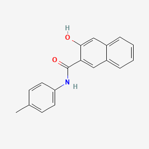 molecular formula C18H15NO2 B1329741 2-Naphthalenecarboxamide, 3-hydroxy-N-(4-methylphenyl)- CAS No. 3651-62-5