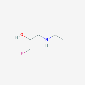 molecular formula C5H12FNO B13297480 1-(Ethylamino)-3-fluoropropan-2-ol 