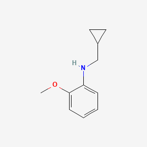 molecular formula C11H15NO B13297483 N-(cyclopropylmethyl)-2-methoxyaniline 