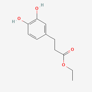 molecular formula C11H14O4 B1329750 ethyl 3-(3,4-dihydroxyphenyl)propanoate CAS No. 3967-57-5
