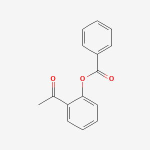 molecular formula C15H12O3 B1329752 2-Acetylphenyl benzoate CAS No. 4010-33-7