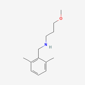 molecular formula C13H21NO B13297527 [(2,6-Dimethylphenyl)methyl](3-methoxypropyl)amine 