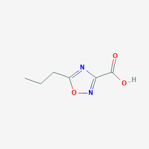 molecular formula C6H8N2O3 B13297528 5-Propyl-1,2,4-oxadiazole-3-carboxylic acid 