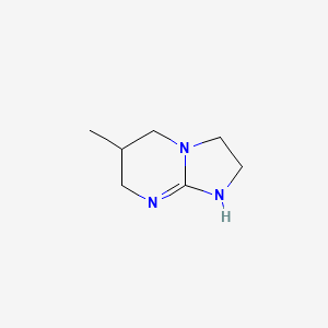 molecular formula C7H13N3 B13297536 6-Methyl-2H,3H,5H,6H,7H,8H-imidazo[1,2-a]pyrimidine 