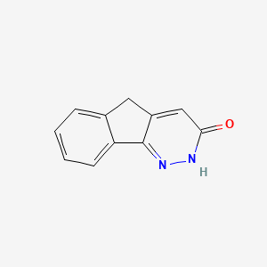 molecular formula C11H8N2O B1329768 5H-Indeno(1,2-c)pyridazin-3-one, 2,3-dihydro- CAS No. 69581-16-4