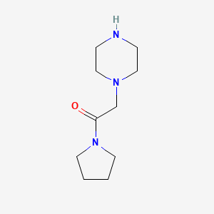 molecular formula C10H19N3O B1329769 1-(Pyrrolidinocarbonylmethyl)piperazine CAS No. 39890-45-4