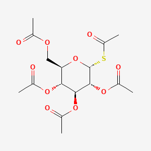 molecular formula C16H22O10S B1329774 alpha-D-Glucopyranose, 1-thio-, pentaacetate CAS No. 62860-10-0