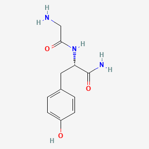molecular formula C11H15N3O3 B1329775 Glycyltyrosinamide CAS No. 3715-41-1