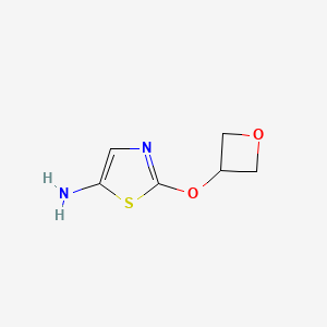 molecular formula C6H8N2O2S B13297752 2-(Oxetan-3-yloxy)-1,3-thiazol-5-amine 