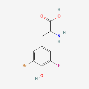 molecular formula C9H9BrFNO3 B1329783 3-氟-5-溴酪氨酸 CAS No. 369-95-9