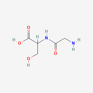 molecular formula C5H10N2O4 B1329785 Glycyl-dl-serine CAS No. 687-38-7