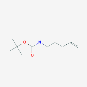 molecular formula C11H21NO2 B13297882 Tert-butyl N-methyl-N-(pent-4-EN-1-YL)carbamate 