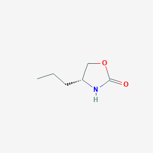 molecular formula C6H11NO2 B132979 (4R)-4-Propyl-2-oxazolidinone CAS No. 157922-13-9