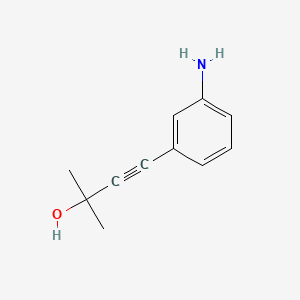 4-(3-Aminophenyl)-2-methyl-3-butyn-2-ol