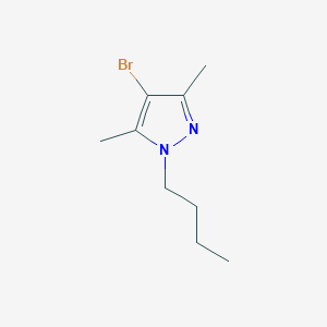 molecular formula C9H15BrN2 B13297942 4-Bromo-1-butyl-3,5-dimethyl-1H-pyrazole 
