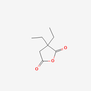 molecular formula C8H12O3 B1329799 Dihydro-3,3-diethyl-2,5-furandione CAS No. 2840-69-9