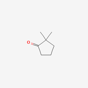 molecular formula C7H12O B1329810 2,2-Dimethylcyclopentanone CAS No. 4541-32-6