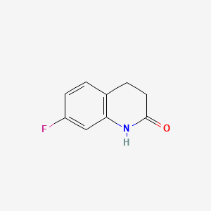 molecular formula C9H8FNO B1329811 7-fluoro-3,4-dihydroquinolin-2(1H)-one CAS No. 4590-52-7