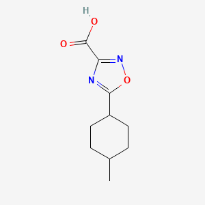 molecular formula C10H14N2O3 B13298130 5-(4-Methylcyclohexyl)-1,2,4-oxadiazole-3-carboxylic acid 