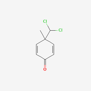 molecular formula C8H8Cl2O B1329823 4-Dichloromethyl-4-methyl-2,5-cyclohexadienone CAS No. 6611-78-5
