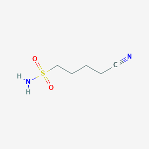 molecular formula C5H10N2O2S B13298243 4-Cyanobutane-1-sulfonamide 