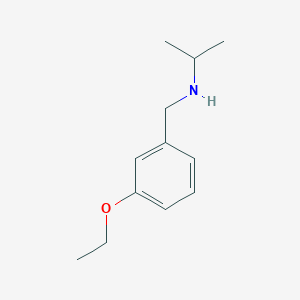 molecular formula C12H19NO B13298248 [(3-Ethoxyphenyl)methyl](propan-2-yl)amine 