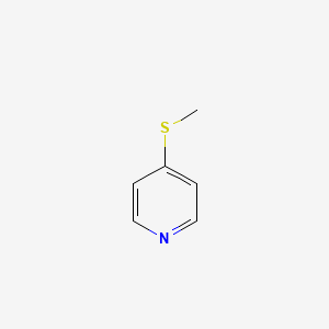 molecular formula C6H7NS B1329834 4-(Methylthio)pyridine CAS No. 22581-72-2