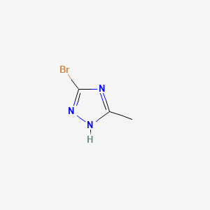 molecular formula C3H4BrN3 B1329847 3-Bromo-5-methyl-1H-1,2,4-triazole CAS No. 26557-90-4