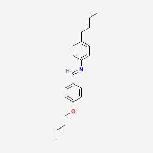 molecular formula C21H27NO B1329848 对-丁氧基苄亚胺对-丁基苯胺 CAS No. 29743-09-7