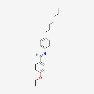 molecular formula C22H29NO B1329861 p-Ethoxybenzylidene p-heptylaniline CAS No. 39777-17-8