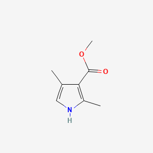 molecular formula C8H11NO2 B1329868 Methyl 2,4-dimethyl-1H-pyrrole-3-carboxylate CAS No. 52459-90-2