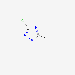 molecular formula C4H6ClN3 B1329872 3-Chloro-1,5-dimethyl-1H-1,2,4-triazole CAS No. 56616-94-5
