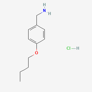 molecular formula C11H18ClNO B1329875 p-Butoxybenzylamine hydrochloride CAS No. 59528-29-9