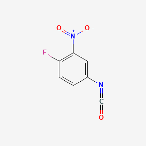 molecular formula C7H3FN2O3 B1329878 4-Fluoro-3-nitrophenyl isocyanate CAS No. 65303-82-4