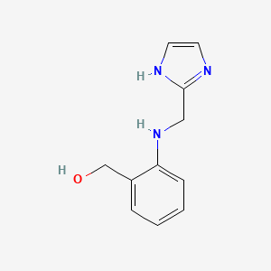 molecular formula C11H13N3O B13298888 {2-[(1H-imidazol-2-ylmethyl)amino]phenyl}methanol 