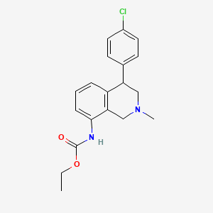 Ethyl N-[4-(4-chlorophenyl)-2-methyl-3,4-dihydro-1H-isoquinolin-8-yl]carbamate