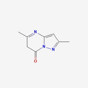 molecular formula C8H9N3O B13298981 2,5-dimethyl-6H,7H-pyrazolo[1,5-a]pyrimidin-7-one 