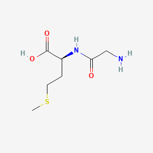 molecular formula C7H14N2O3S B1329909 Glycylmethionine CAS No. 554-94-9