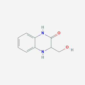 molecular formula C9H10N2O2 B132991 3-(Hydroxymethyl)-3,4-dihydroquinoxalin-2(1H)-one CAS No. 148012-90-2
