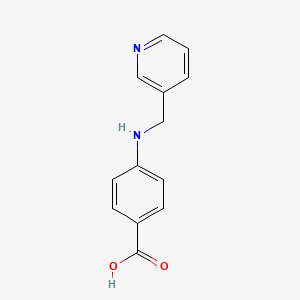 molecular formula C13H12N2O2 B1329910 4-[(Pyridin-3-ylmethyl)-amino]-benzoic acid CAS No. 5966-19-8