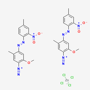 molecular formula C30H28Cl4N10O6Zn B1329912 Fast Corinth V 氯化锌复盐 CAS No. 61966-14-1