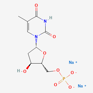 molecular formula C10H13N2Na2O8P B1329914 5'-胸苷酸二钠盐 CAS No. 33430-62-5
