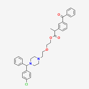 molecular formula C37H39ClN2O4 B1329923 Fenclozine CAS No. 75626-98-1