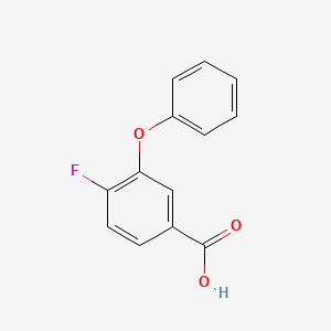 molecular formula C13H9FO3 B1329925 4-Fluoro-3-phenoxybenzoic acid CAS No. 77279-89-1