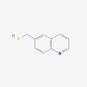 molecular formula C10H9NS B13299254 Quinolin-6-ylmethanethiol 